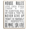Large Glass House Rules Wall Art Accessories Hill Interiors 