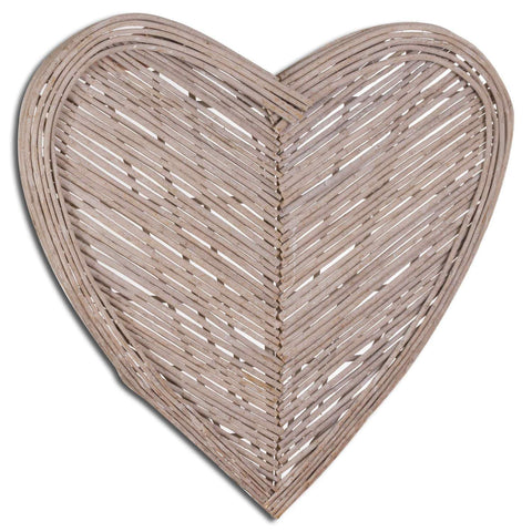 Large Heart Wicker Wall Art Accessories Hill Interiors 