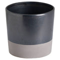Large Metallic Grey Ceramic Planter Accessories Hill Interiors 