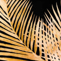 Large Metallic Palm Glass Image In Gold Frame Accessories Hill Interiors 