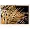 Large Metallic Palm Leaf Glass Image In Gold Frame Accessories Hill Interiors 