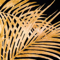 Large Metallic Palm Leaf Glass Image In Gold Frame Accessories Hill Interiors 