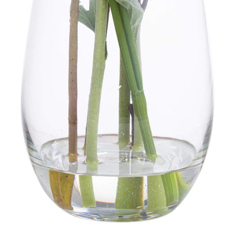 Large Peony Arrangement In Glass Vase Accessories Hill Interiors 