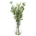 Large Peony Arrangement In Glass Vase Accessories Hill Interiors 