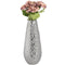 Large Silver Ceramic Bulb Vase in Dimple Effect Accessories Hill Interiors 