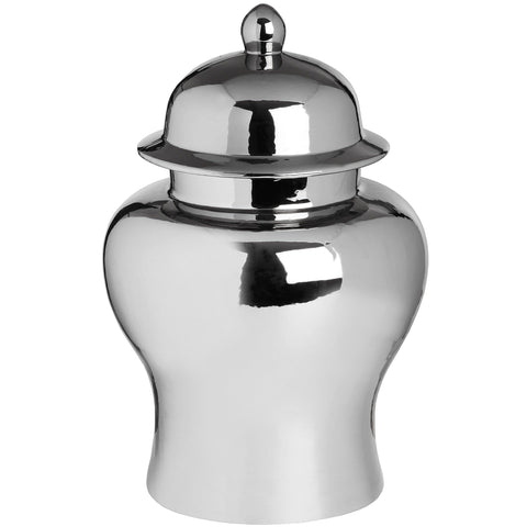 Large Silver Ceramic Urn Accessories Hill Interiors 