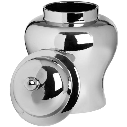 Large Silver Ceramic Urn Accessories Hill Interiors 