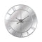 Large Silver Foil Mirrored Wall Clock Accessories Hill Interiors 