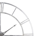 Large Silver Foil Skeleton Wall Clock Accessories Hill Interiors 