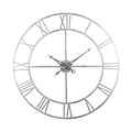 Large Silver Foil Skeleton Wall Clock Accessories Hill Interiors 