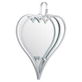 Large Silver Mirrored Heart Candle Holder Accessories Hill Interiors 