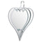 Large Silver Mirrored Heart Candle Holder Accessories Hill Interiors 