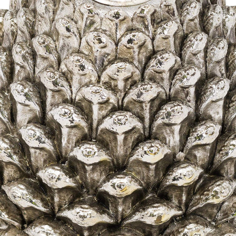 Large Silver Pinecone Candl Holder Accessories Hill Interiors 