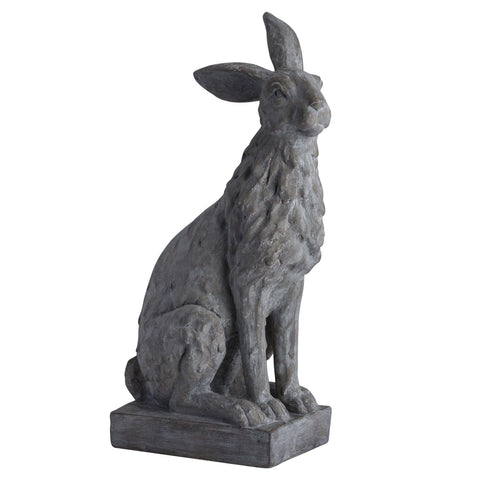 Large Sitting Outdoor Hare Statue Accessories Hill Interiors 