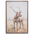 Large Stag On Cement Board With Frame Accessories Hill Interiors 