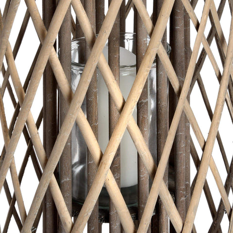 Large Standing Wicker Lantern Accessories Hill Interiors 