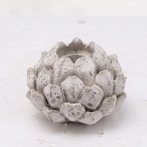 Large Stone Effect Acorn Tea Light Holder Accessories Hill Interiors 