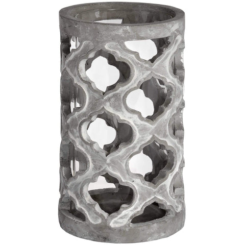 Large Stone Effect Patterned Candle Holder Accessories Hill Interiors 