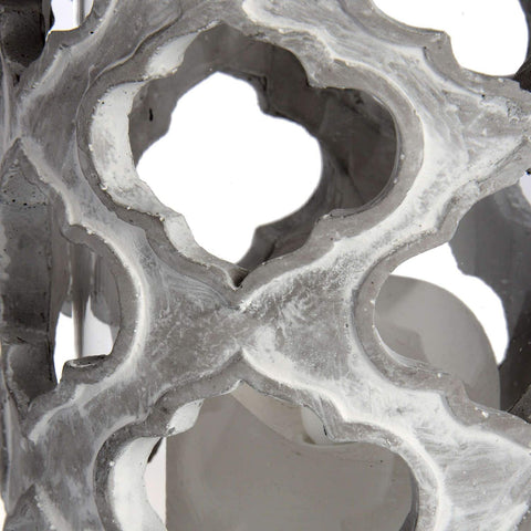 Large Stone Effect Patterned Candle Holder Accessories Hill Interiors 