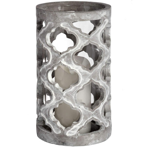 Large Stone Effect Patterned Candle Holder Accessories Hill Interiors 