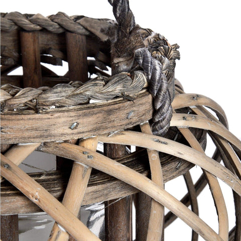 Large Wicker Basket Lantern Accessories Hill Interiors 