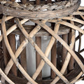 Large Wicker Basket Lantern Accessories Hill Interiors 