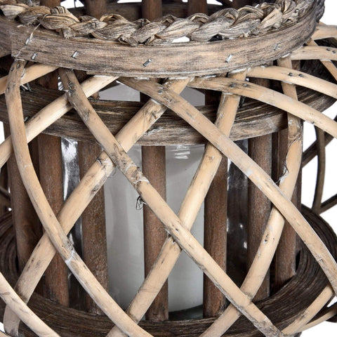 Large Wicker Basket Lantern Accessories Hill Interiors 