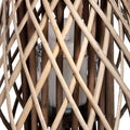 Large Wicker Bulbous Lantern Accessories Hill Interiors 