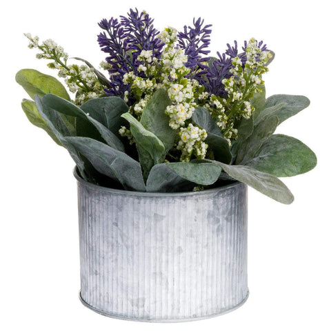 Lavender And Lily In Tin Pot Accessories Hill Interiors 