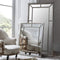 Lawson Pewter Finish Wide Panelled Mirror - 62'' x 31'' Sleeping Regency Studio 