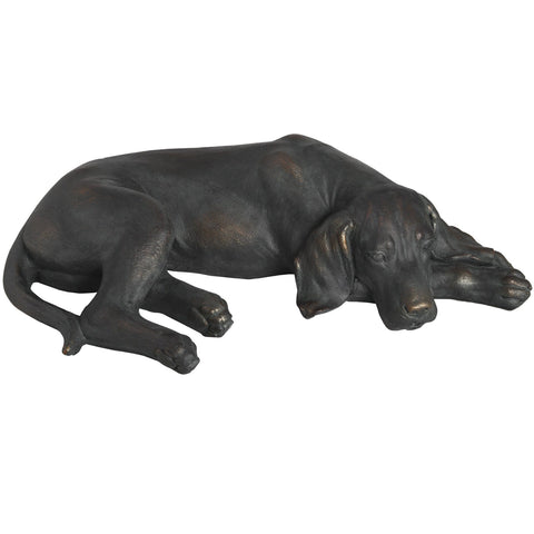 Lazy Spaniel Lying Dog Statue Accessories Hill Interiors 
