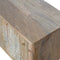 Leaf Embossed Resin Solid Wood Cabinet Living Artisan Furniture 