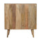 Leaf Embossed Resin Solid Wood Cabinet Living Artisan Furniture 