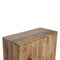 Leaf Embossed Resin Solid Wood Cabinet Living Artisan Furniture 