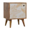 Leaf Screen Printed Bedside Sleeping Artisan Furniture 