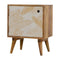 Leaf Screen Printed Bedside Sleeping Artisan Furniture 