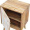Leaf Screen Printed Bedside Sleeping Artisan Furniture 