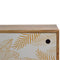 Leaf Screen Printed Bedside Sleeping Artisan Furniture 