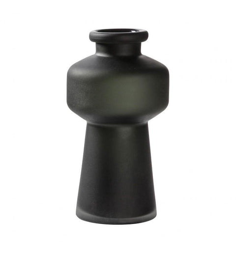 Leclerc Vase Frosted Black Large Accessories Regency Studio 