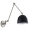 Lehal Wall Light Polished Nickel and Black Lighting Regency Studio 