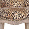 Leopard Print Studded Chair with Cabriole Legs Living Artisan Furniture 