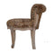 Leopard Print Studded Chair with Cabriole Legs Living Artisan Furniture 