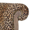 Leopard Print Studded Chair with Cabriole Legs Living Artisan Furniture 