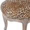 Leopard Print Studded Chair with Cabriole Legs Living Artisan Furniture 