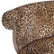 Leopard Print Studded Chair with Cabriole Legs Living Artisan Furniture 