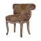 Leopard Print Studded Chair with Cabriole Legs Living Artisan Furniture 