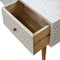 Light Taupe Floral Bone Inlay Coffee Table Living Artisan Furniture 