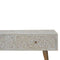 Light Taupe Floral Bone Inlay Coffee Table Living Artisan Furniture 