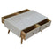 Light Taupe Floral Bone Inlay Coffee Table Living Artisan Furniture 