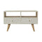 Light Taupe Floral Bone Inlay Media Unit Living Artisan Furniture 